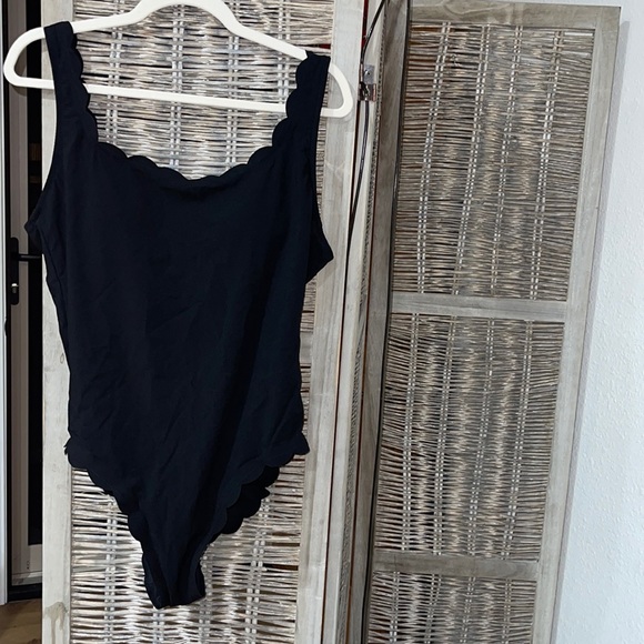 J. Crew Other - JCrew black swimsuit with scalloped edges. NWT
